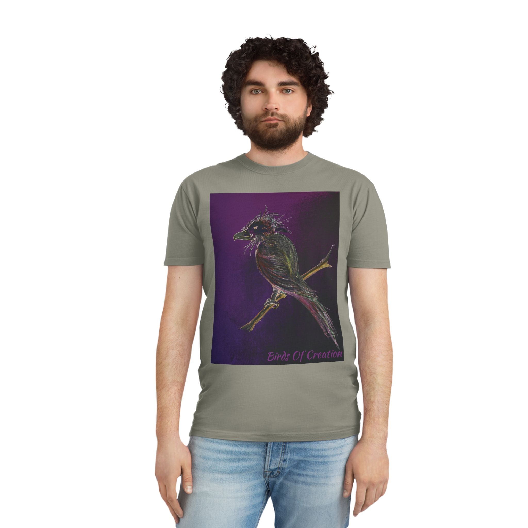 Unisex Faded Shirt - Birds Of Creation No.1