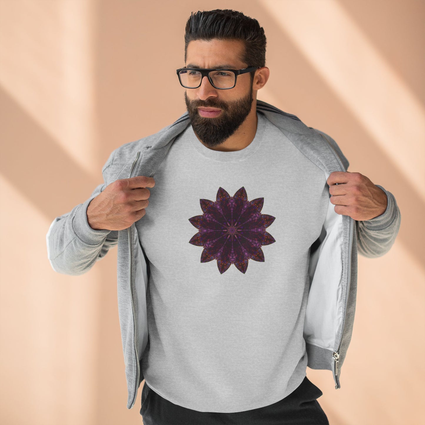 Unisex Crewneck Sweatshirt - Love Light Mandalas No.15