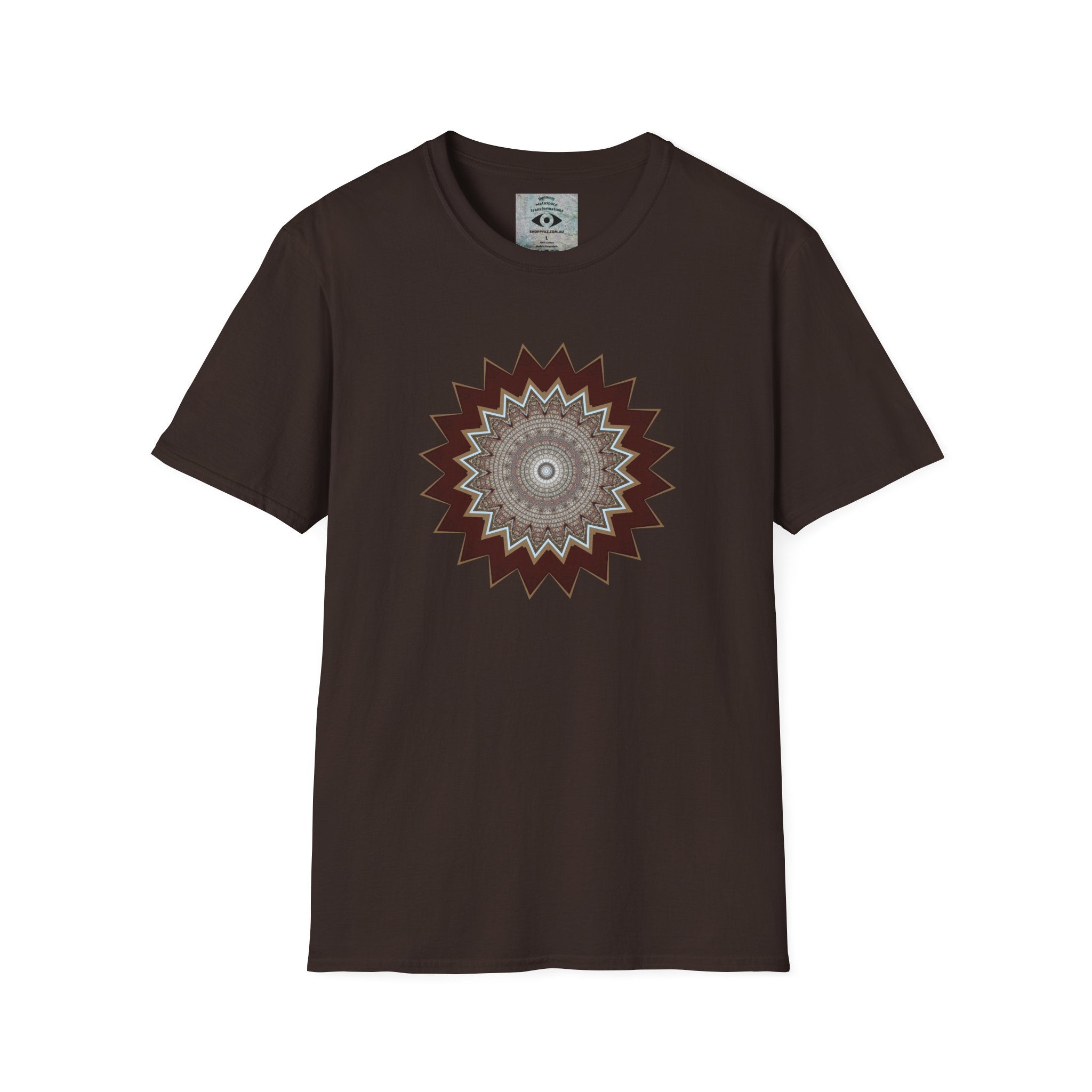 Unisex Softstyle T-Shirt - Mycelium Mandalas No.1