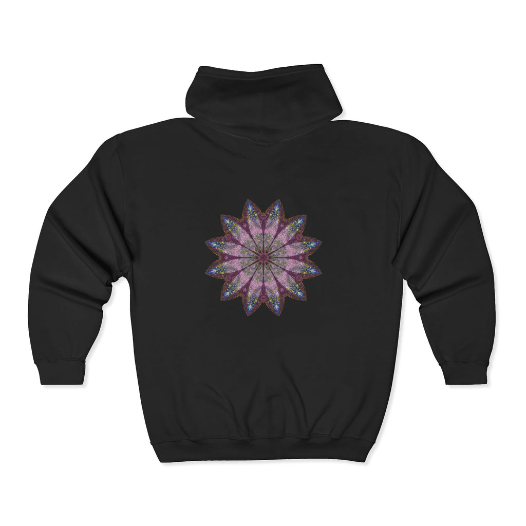 Unisex Heavy Blend™ Full Zip Hooded Sweatshirt - Love Light Mandalas No.19