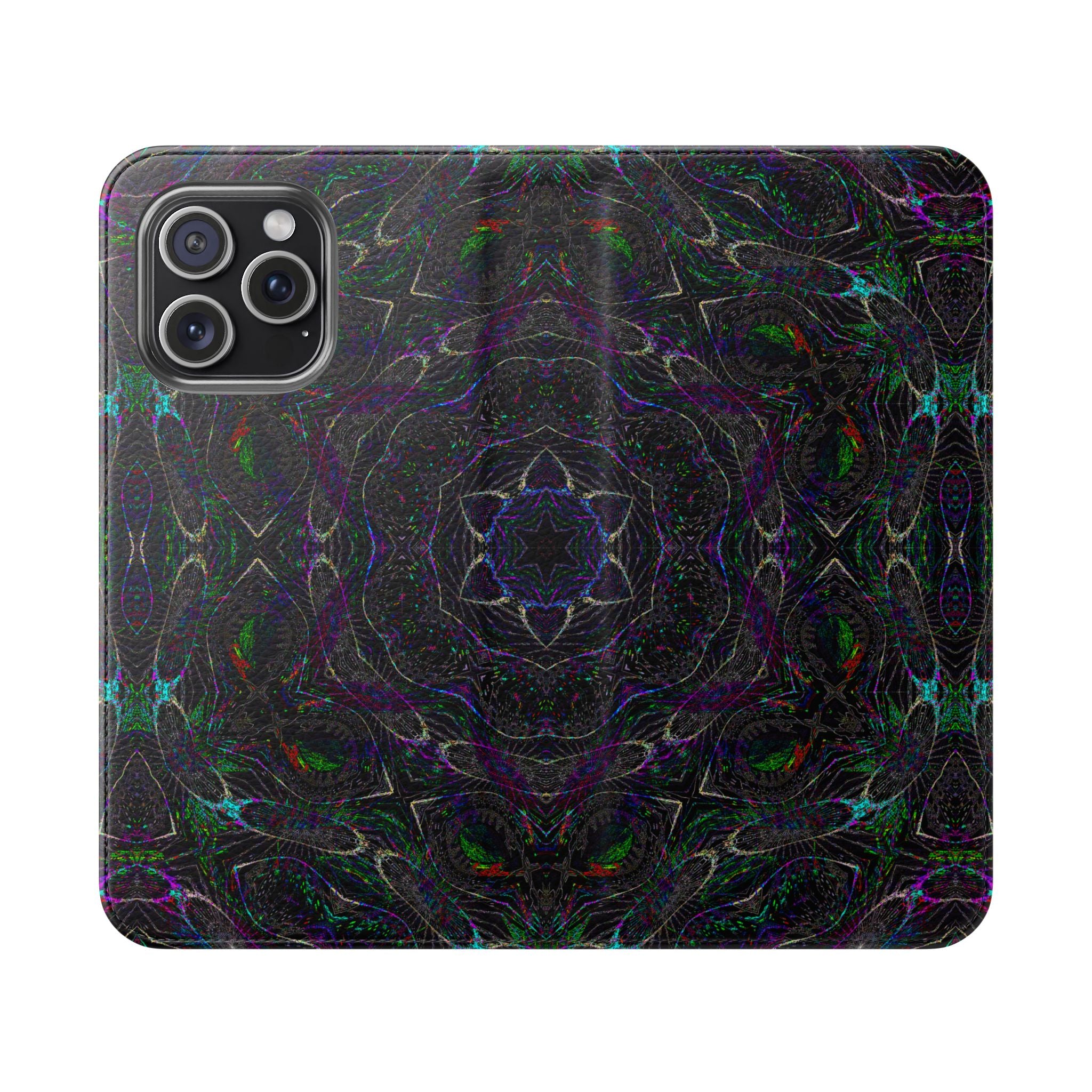 iPhone 15 Flip Case - P5 Kaleidoscopic No.32