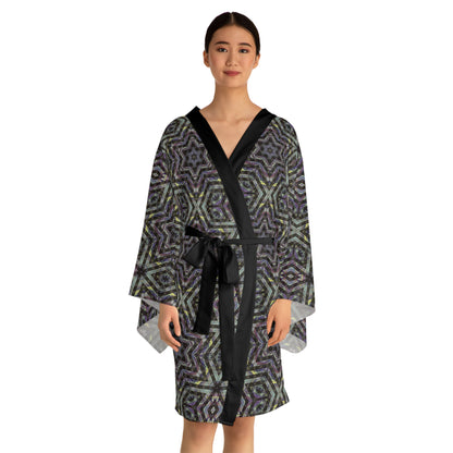 Long Sleeve Kimono Robe - P5 Kaleidoscopic No.1
