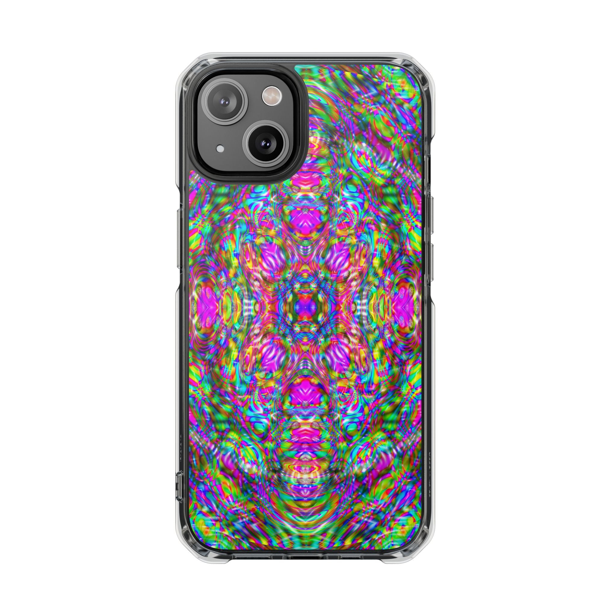 iPhone 14 Magnetic Clear Impact Case - DMT Scribe Tiles No.4