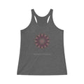 Women's Tri-Blend Racerback Tank - Love Light Mandalas No.8