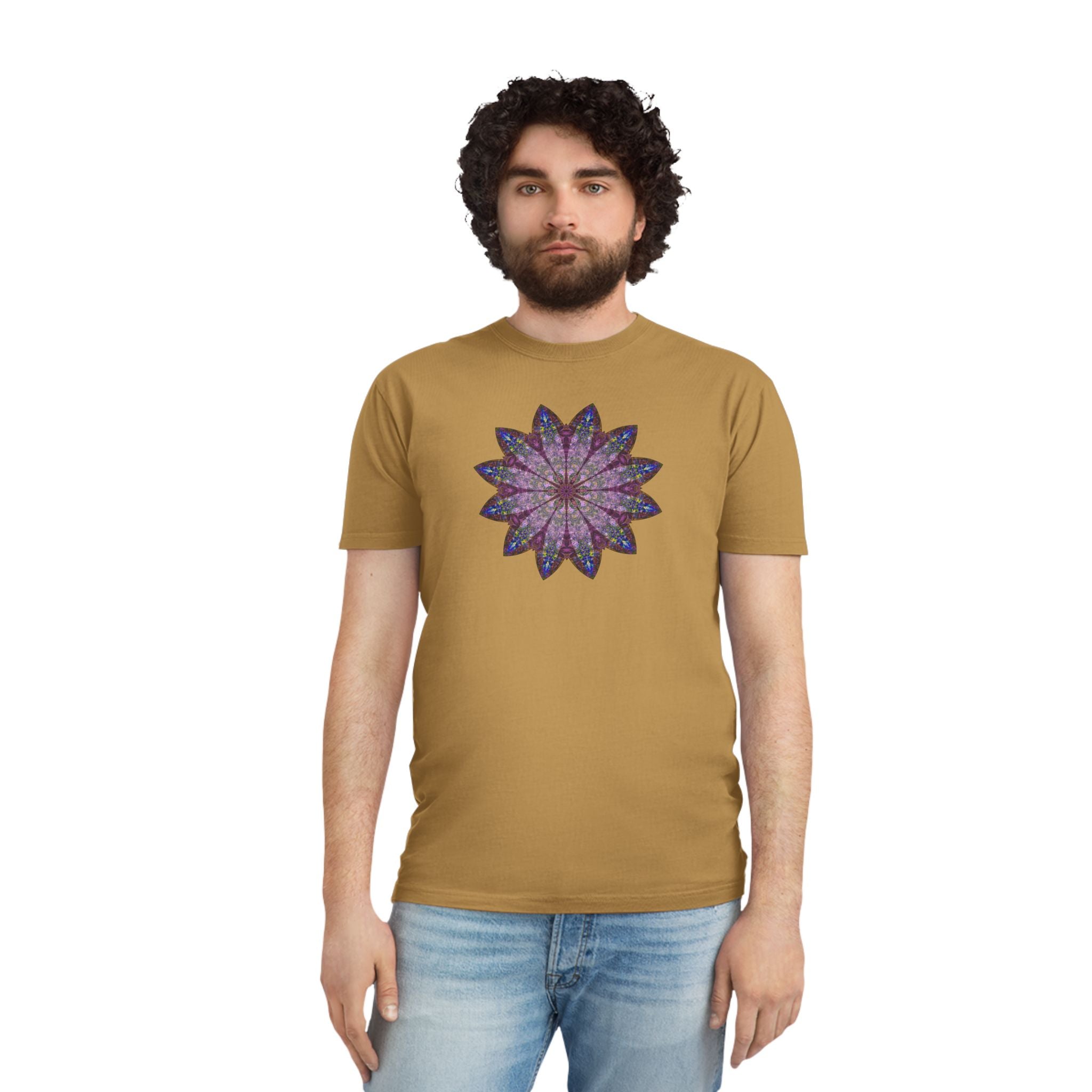 Unisex Faded Shirt - Love Light Mandalas No.17