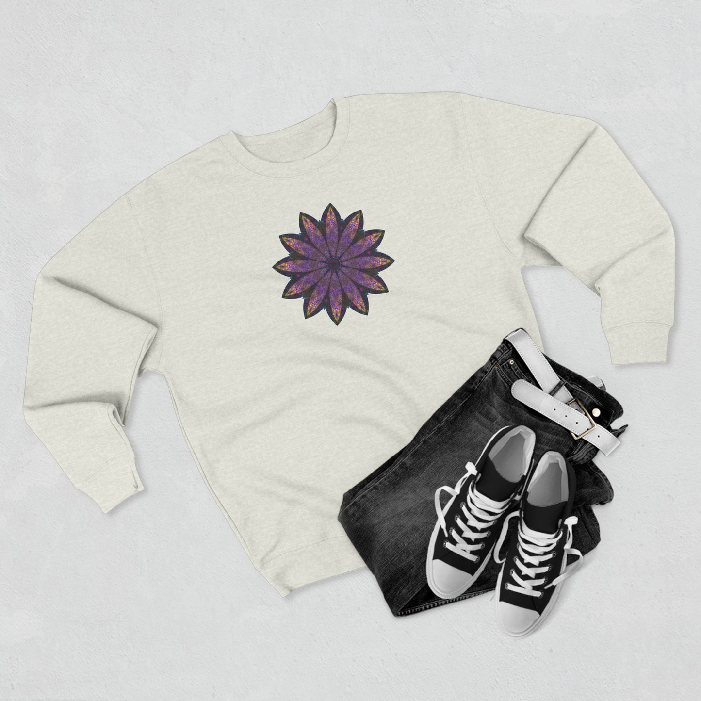 Unisex Crewneck Sweatshirt - Love Light Mandalas No.24