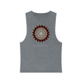 Unisex Stonewash Tank Top - Mycelium Mandalas No.1