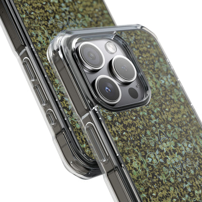 iPhone 15 Magnetic Clear Impact Case - Hidden Weave Series No.4