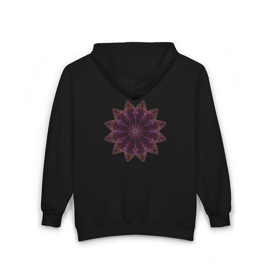 Unisex Heavy Blend™ Full Zip Hooded Sweatshirt - Love Light Mandalas No.15