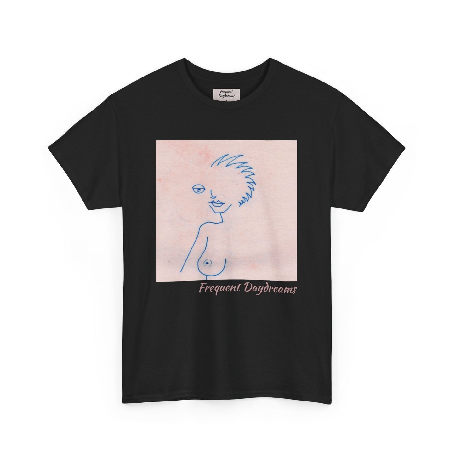 Unisex Heavy Cotton Tee - Frequent Daydreams Sketch No.46