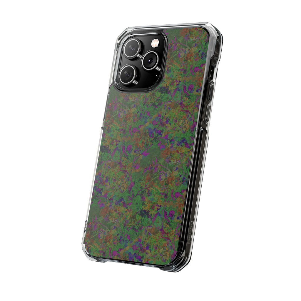 iPhone 14 Magnetic Clear Impact Case - Hidden Weave Series V3 No.24