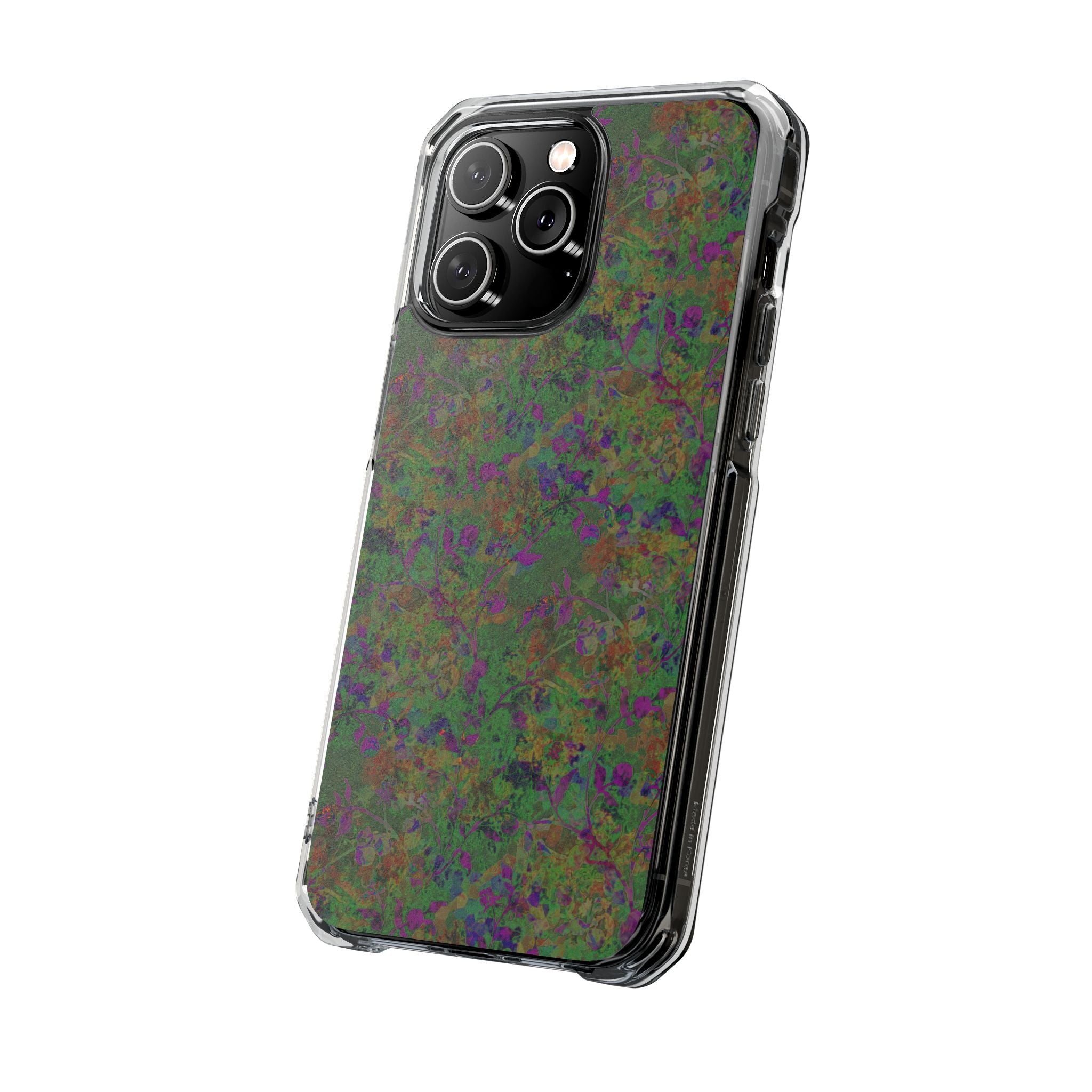 iPhone 14 Magnetic Clear Impact Case - Hidden Weave Series V3 No.24