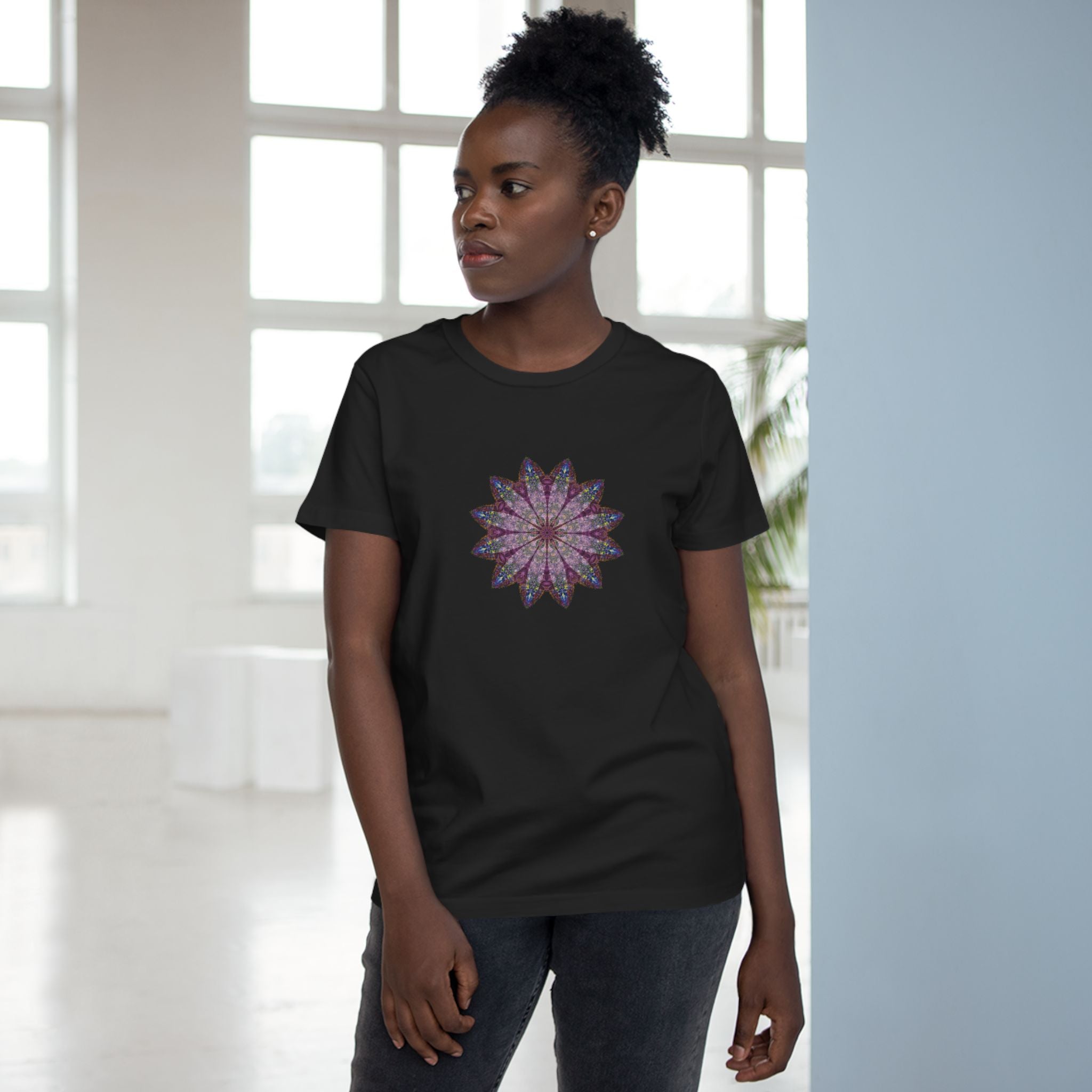 Women’s Maple Tee - Love Light Mandalas No.17