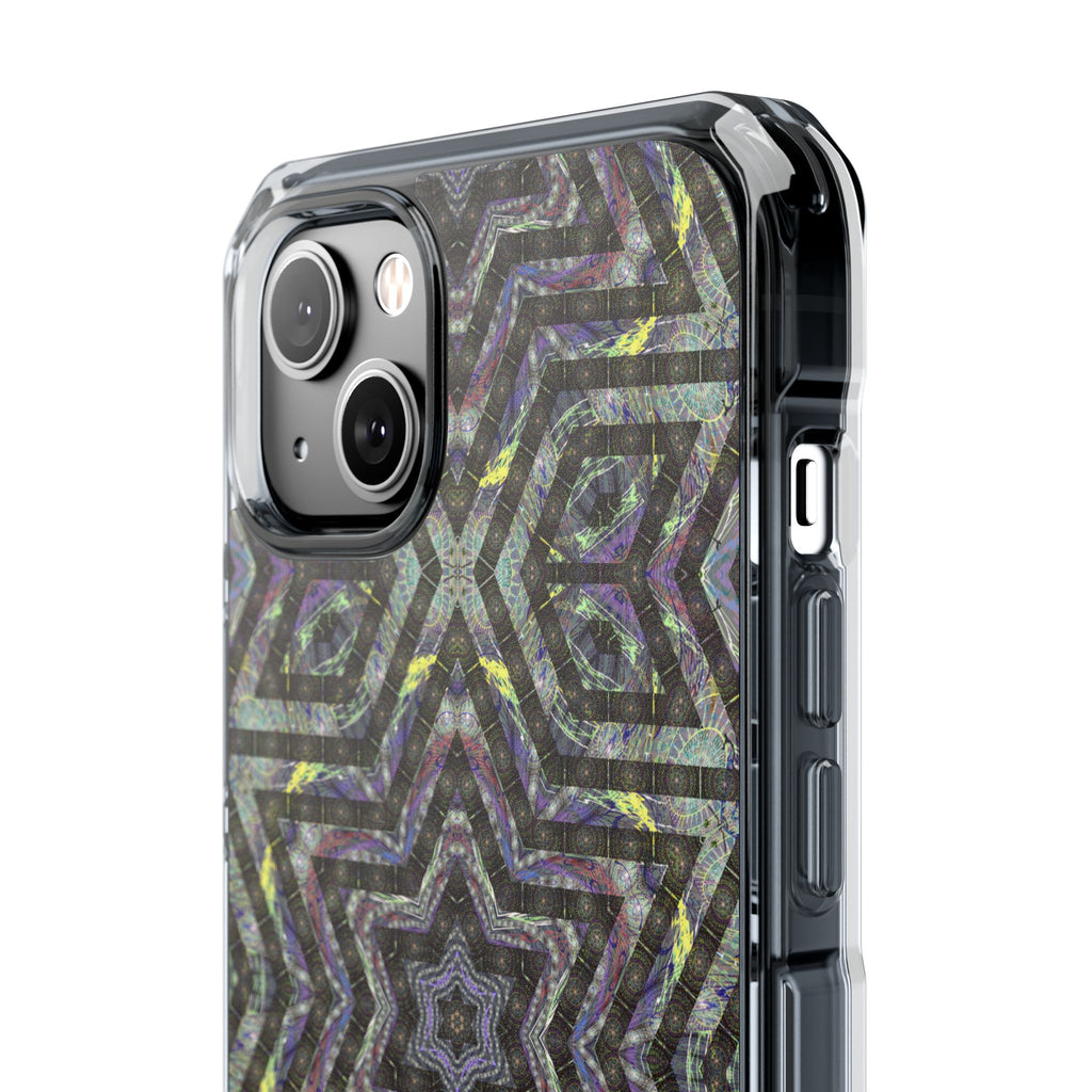 iPhone 14 Magnetic Clear Impact Case - P5 Kaleidoscopic No.1