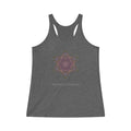 Women's Tri-Blend Racerback Tank - Love Light Mandalas No.3