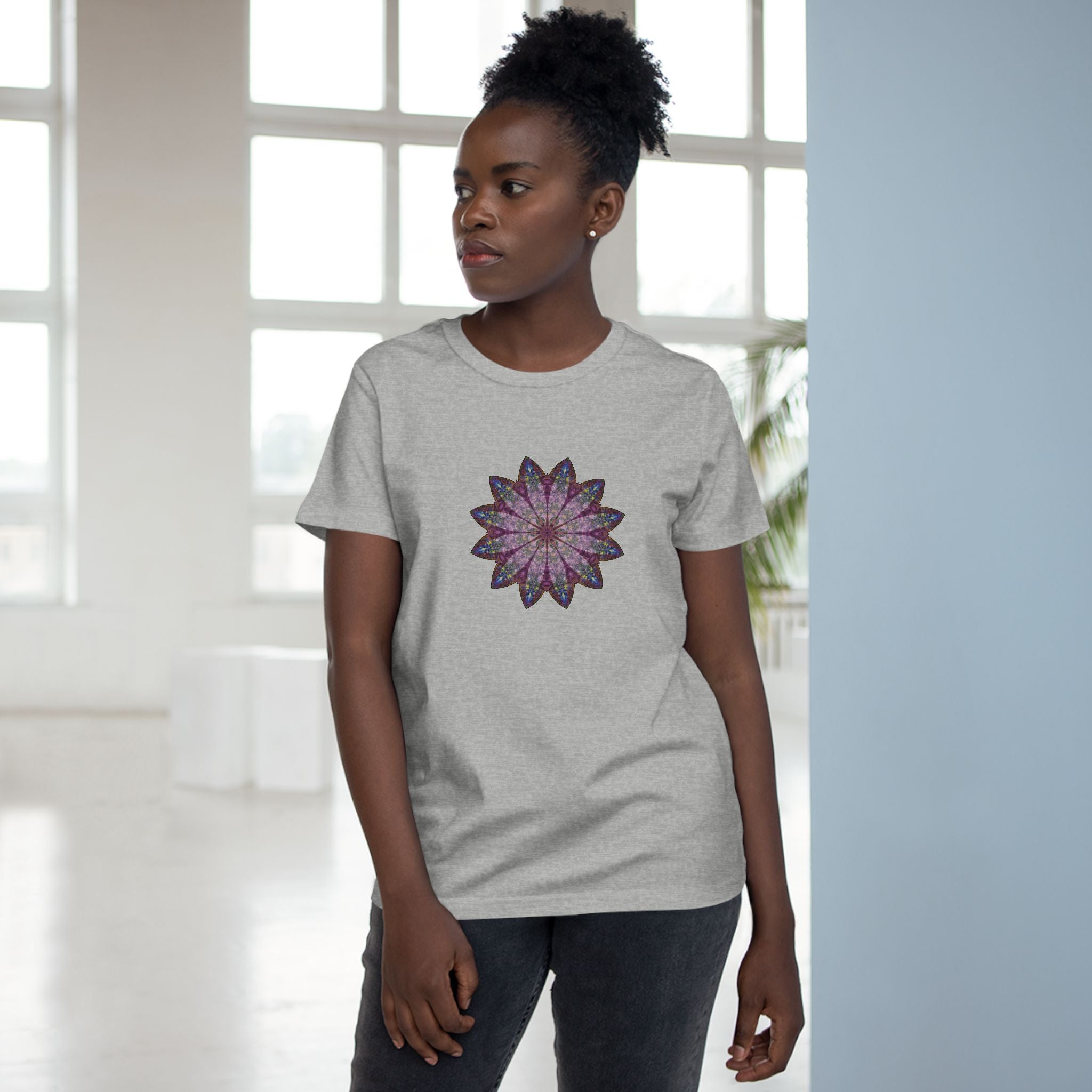 Women’s Maple Tee - Love Light Mandalas No.17