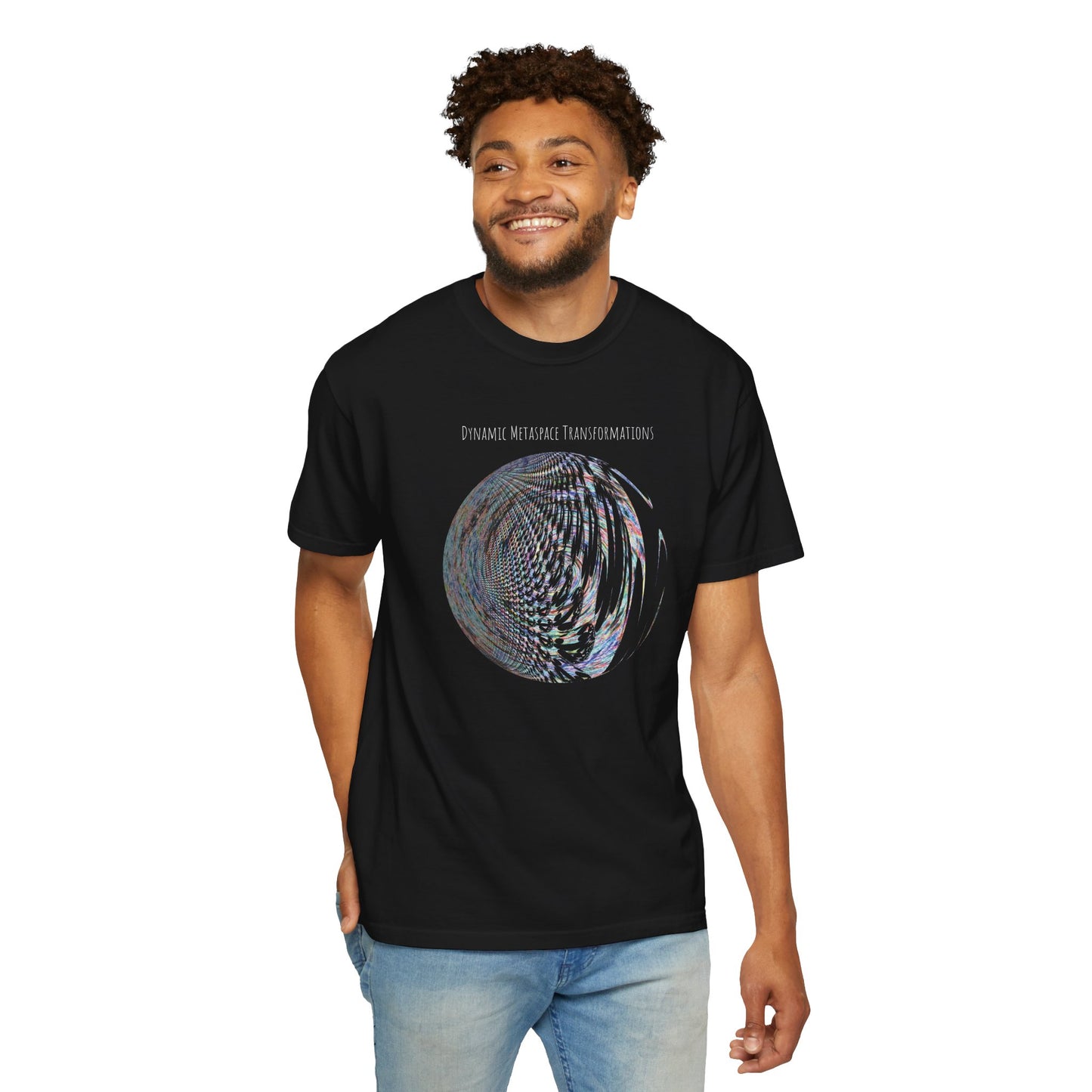 Unisex Garment-Dyed T-shirt - Fractal Moon No.2