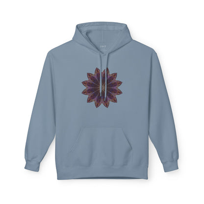 Unisex Midweight Softstyle Fleece Hoodie - Love Light Mandalas No.11
