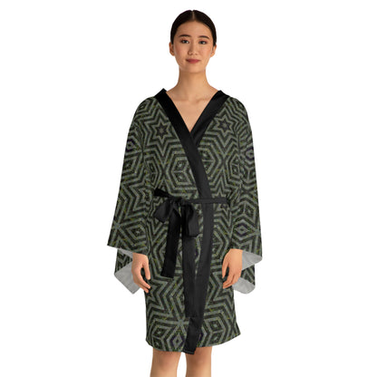 Long Sleeve Kimono Robe - P5 Kaleidoscopic No.9