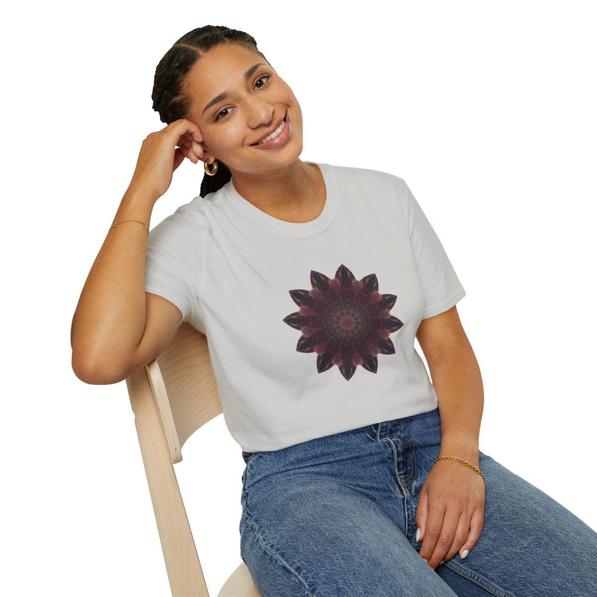 Unisex Softstyle T-Shirt - Love Light Mandalas No.8