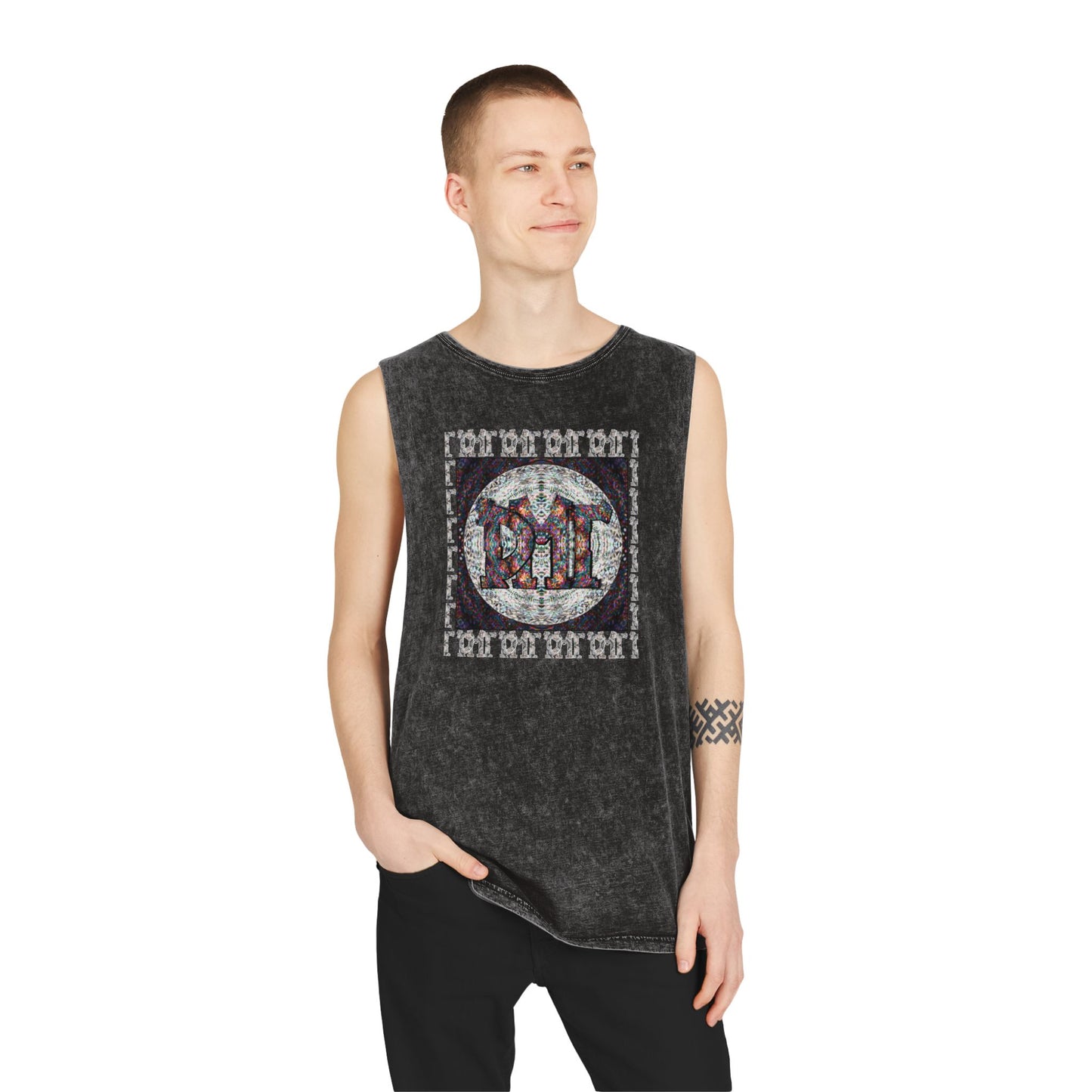 Unisex Stonewash Tank Top - DMT Scribe No.1
