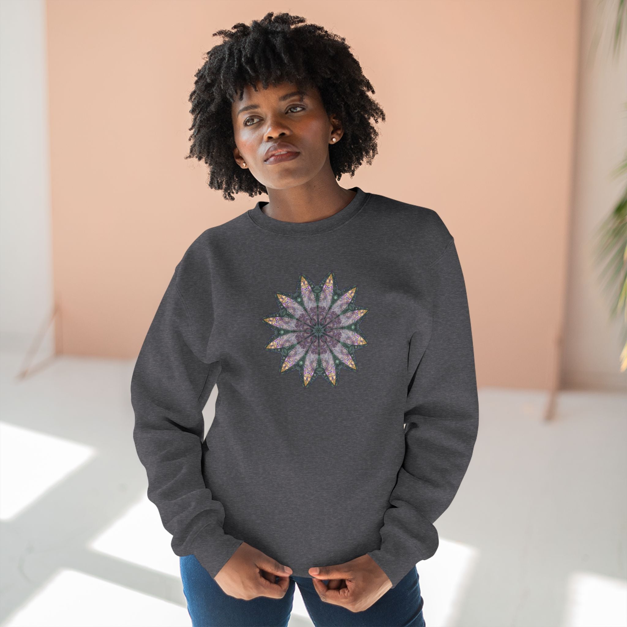 Unisex Crewneck Sweatshirt - Love Light Mandalas No.21