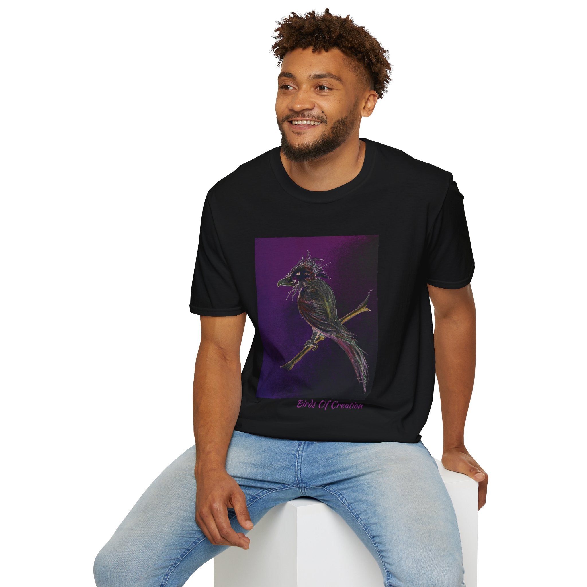 Unisex Softstyle T-Shirt - Birds Of Creation No.1