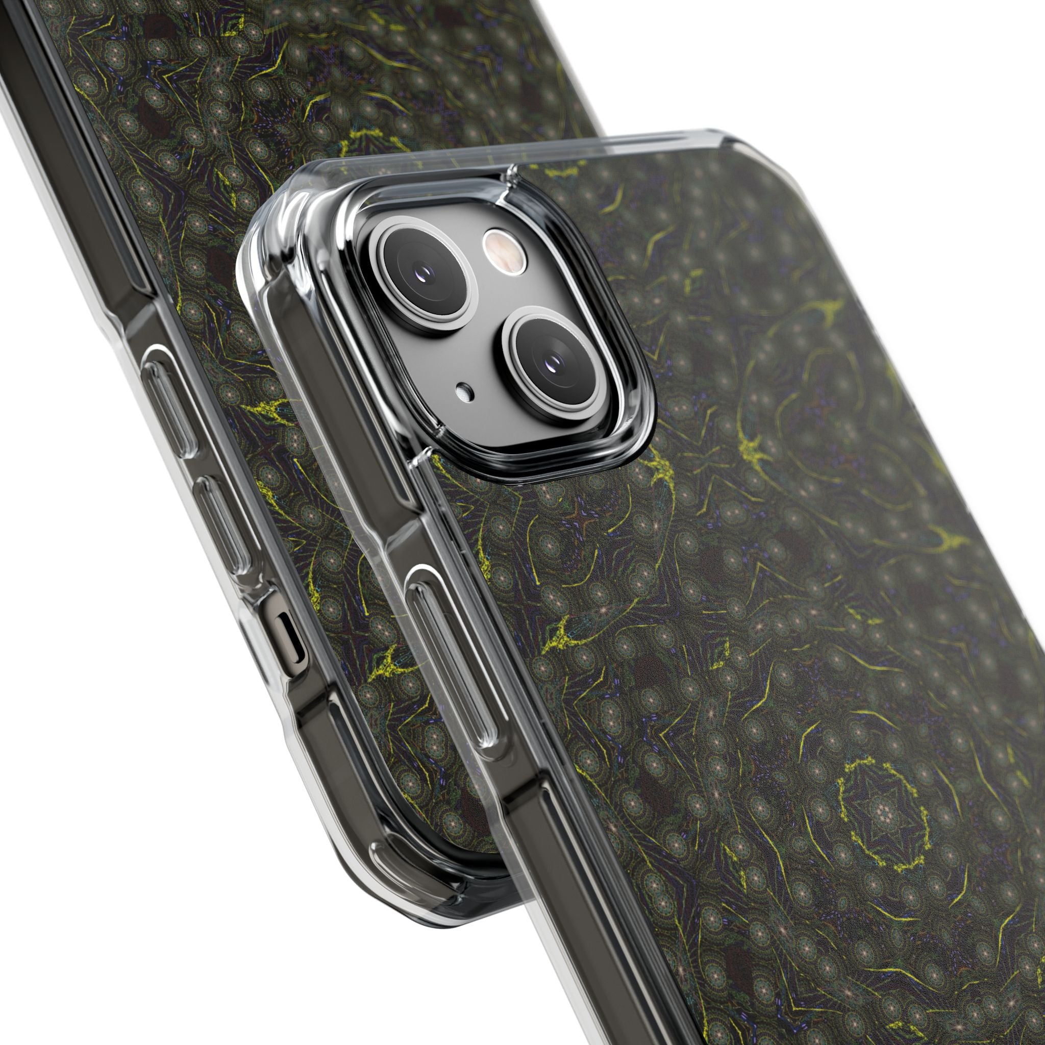 iPhone 14 Magnetic Clear Impact Case - P5 Kaleidoscopic No.2