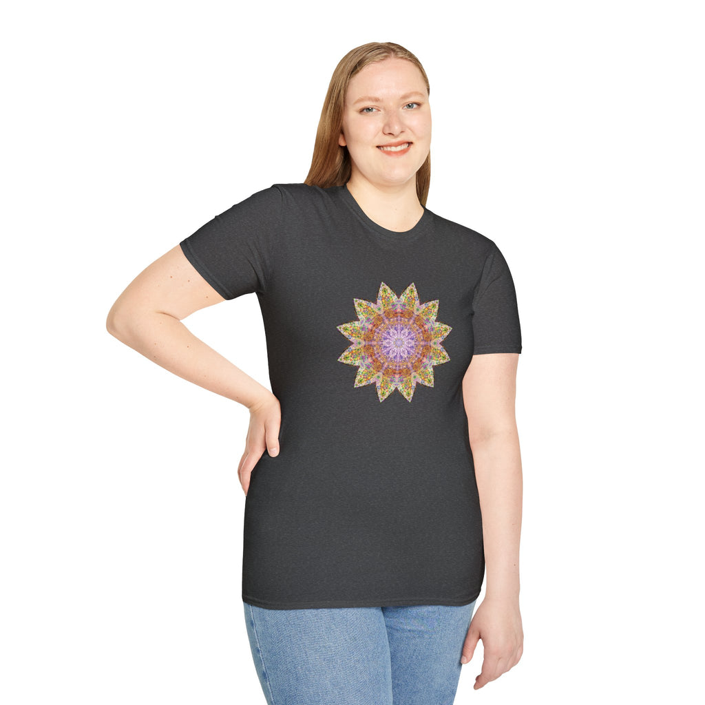 Unisex Softstyle T-Shirt - Love Light Mandalas No.14