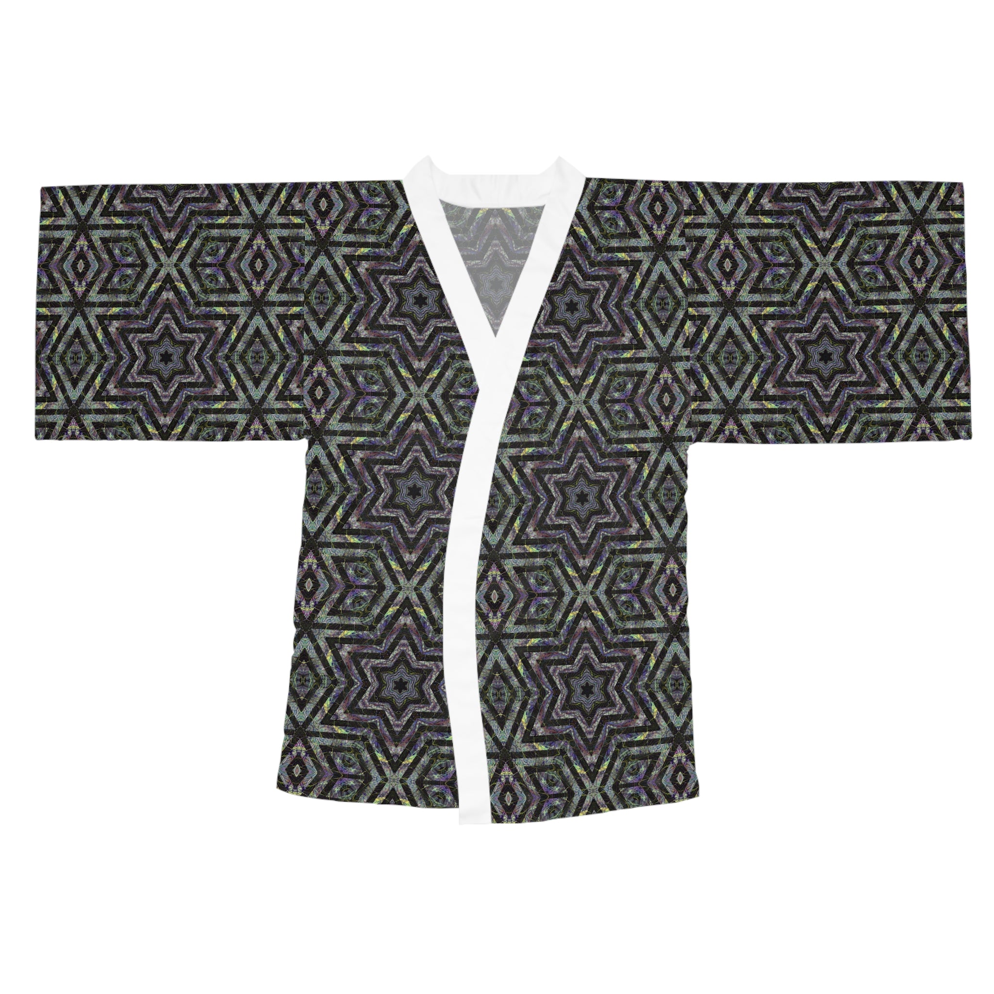 Long Sleeve Kimono Robe - P5 Kaleidoscopic No.5