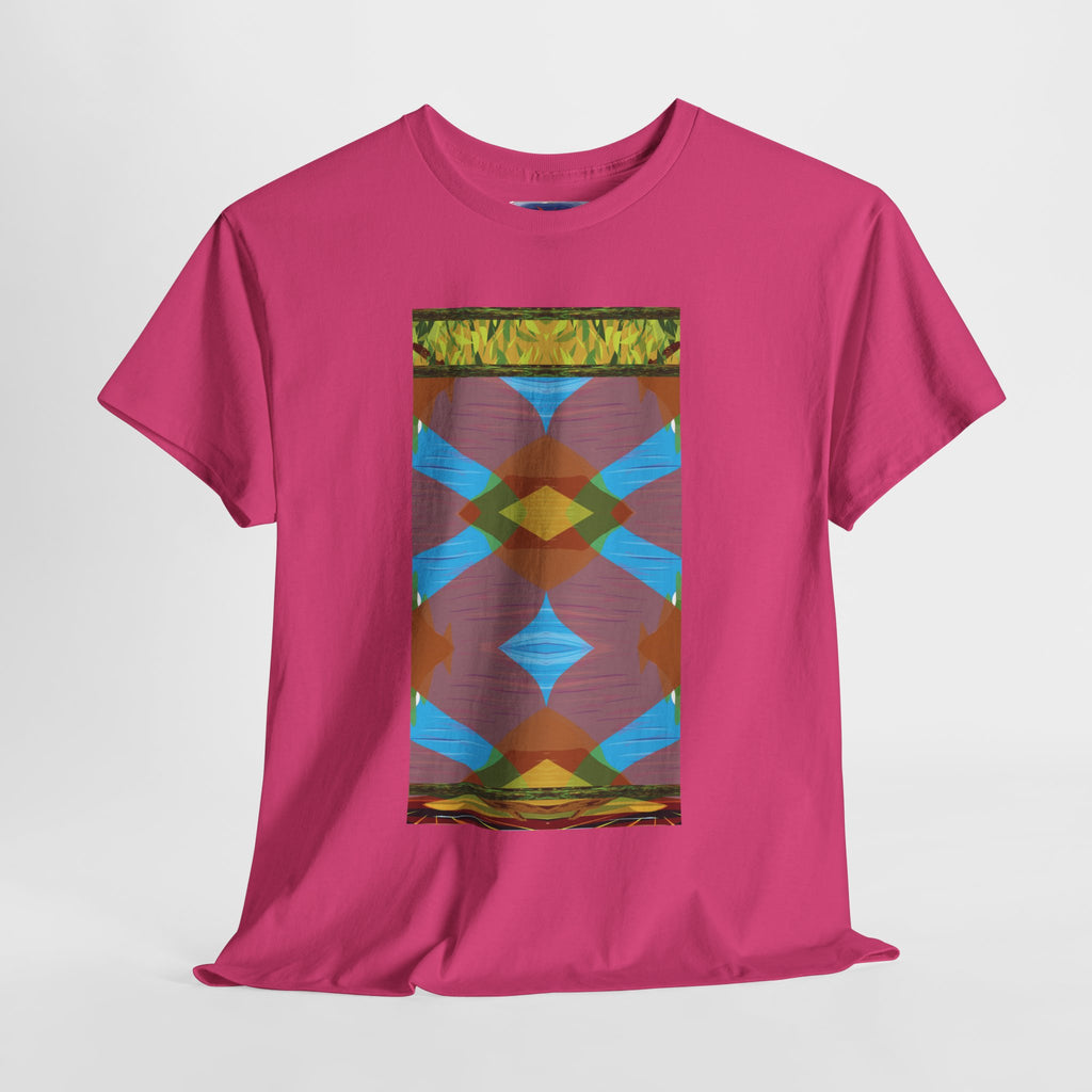 Unisex Heavy Cotton Tee - The Traveller Series (Abstract Autumn)