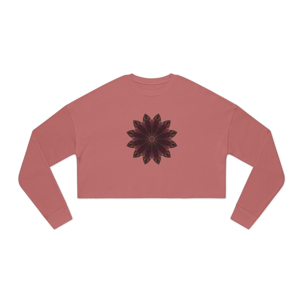 Women's Cropped Sweatshirt - Love Light Mandalas No.5
