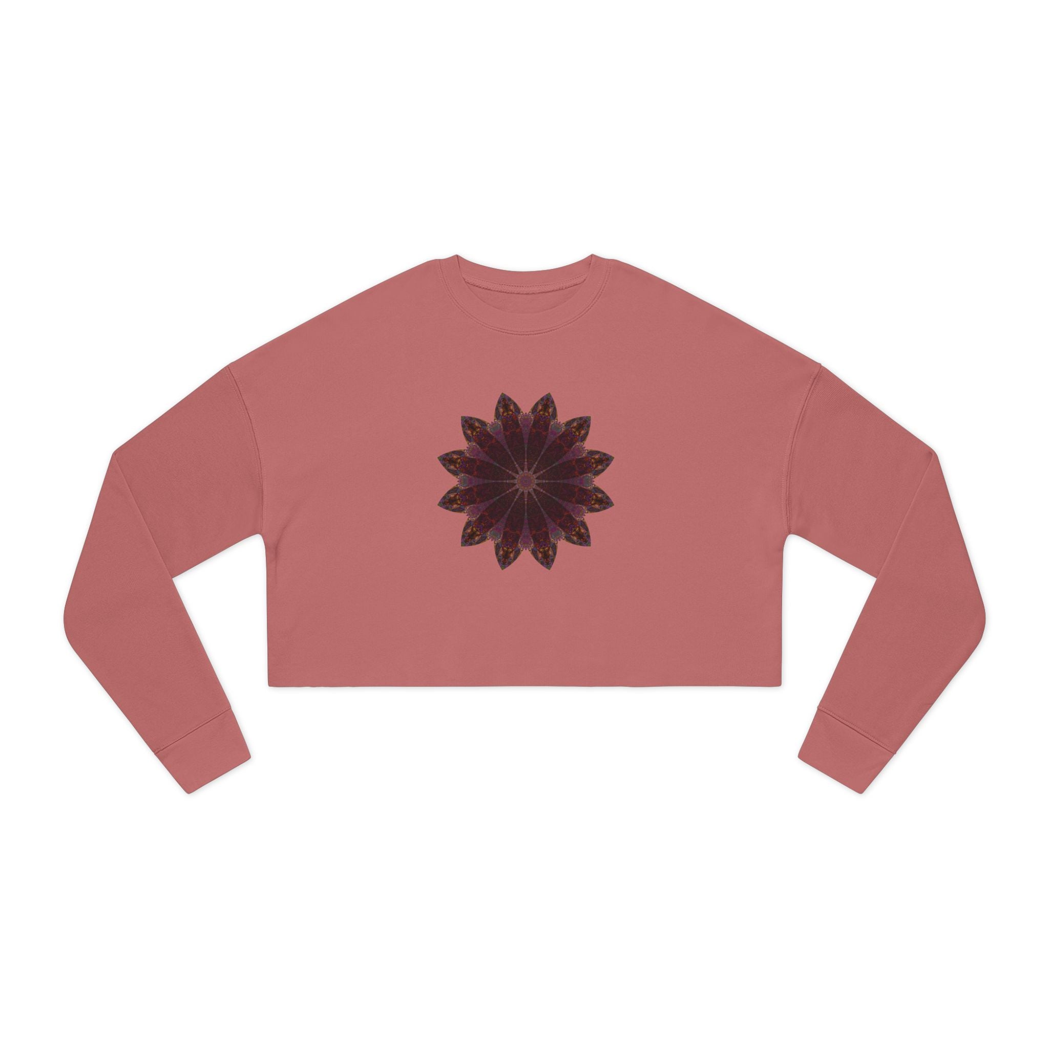 Women's Cropped Sweatshirt - Love Light Mandalas No.5