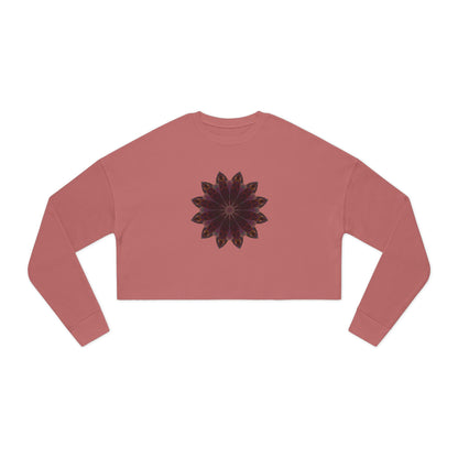 Women's Cropped Sweatshirt - Love Light Mandalas No.5