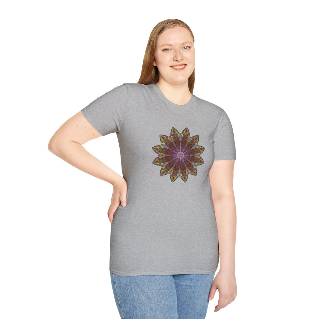 Unisex Softstyle T-Shirt - Love Light Mandalas No.13