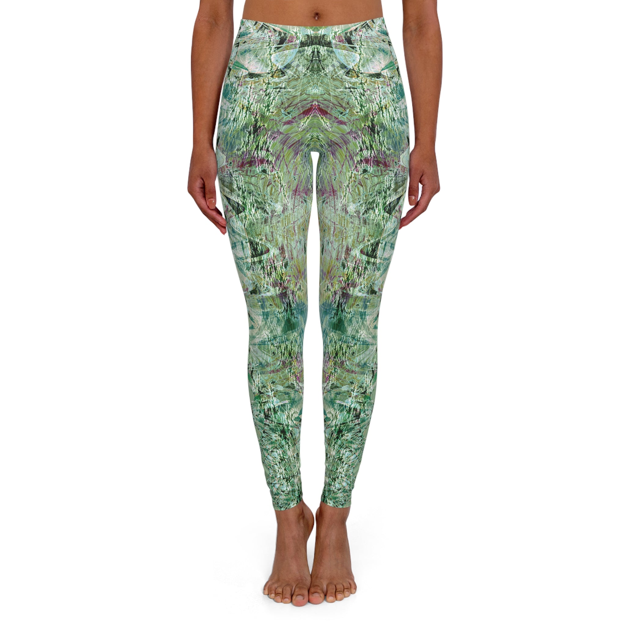 Spandex Leggings - Love Light Fractals No.7a