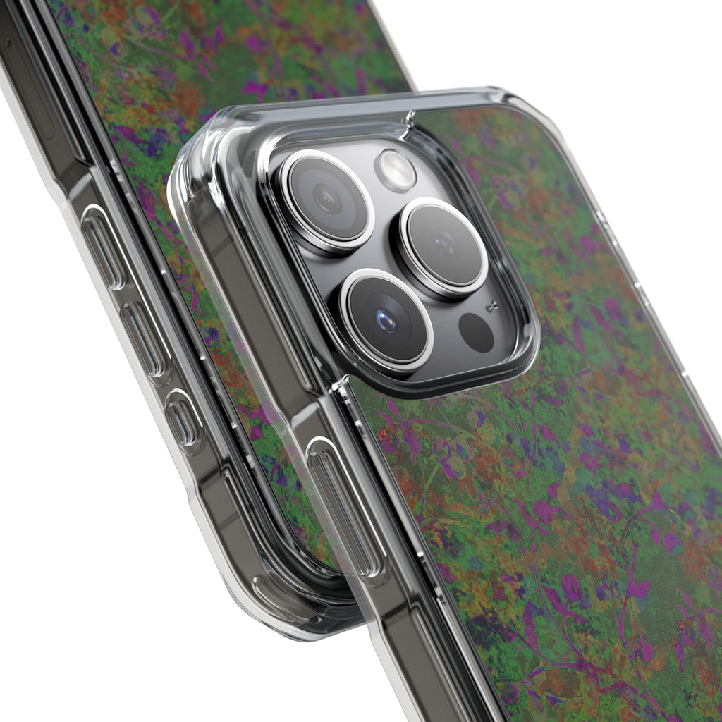 iPhone 15 Magnetic Clear Impact Case - Hidden Weave Series V3 No.24