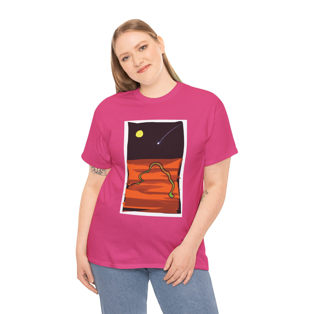 Unisex Heavy Cotton Tee - The Traveller Series (Shooting Star)