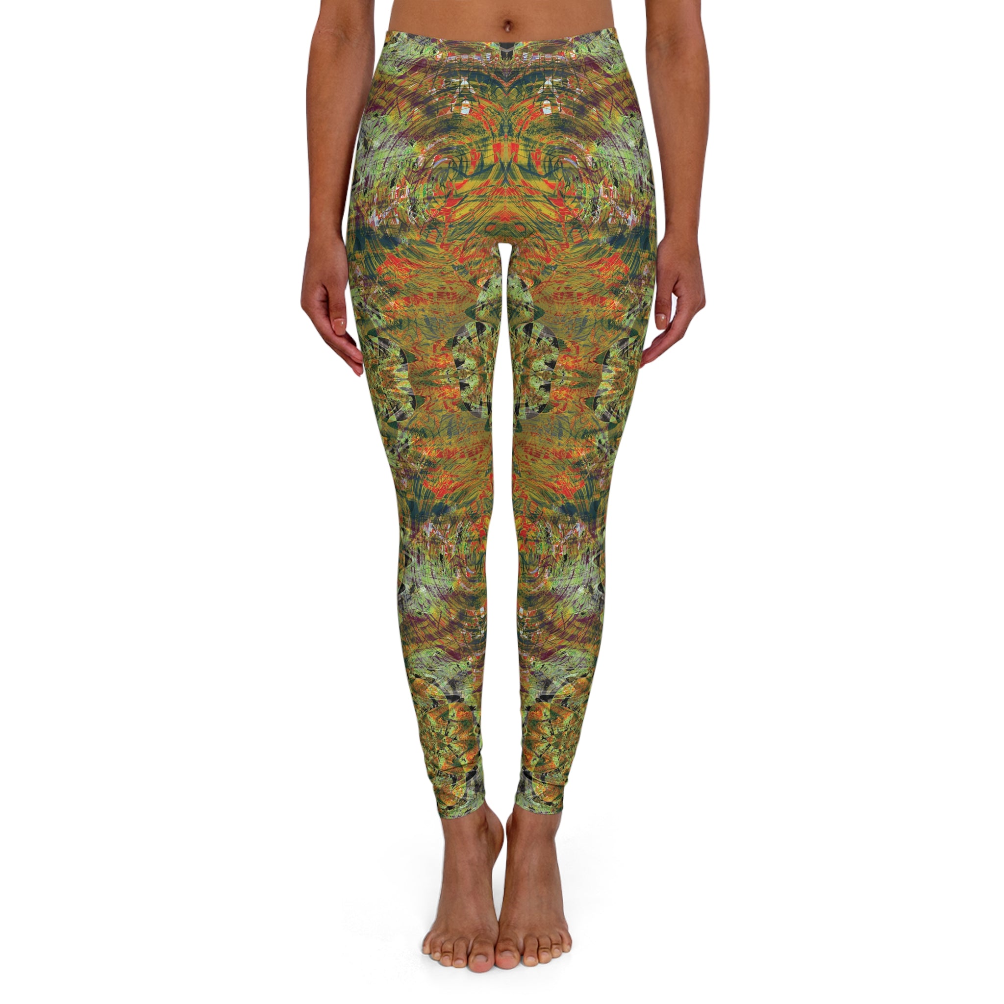 Spandex Leggings - Love Light Fractals No.4d
