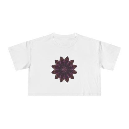Women's Cropped Tee - Love Light Mandalas No.15