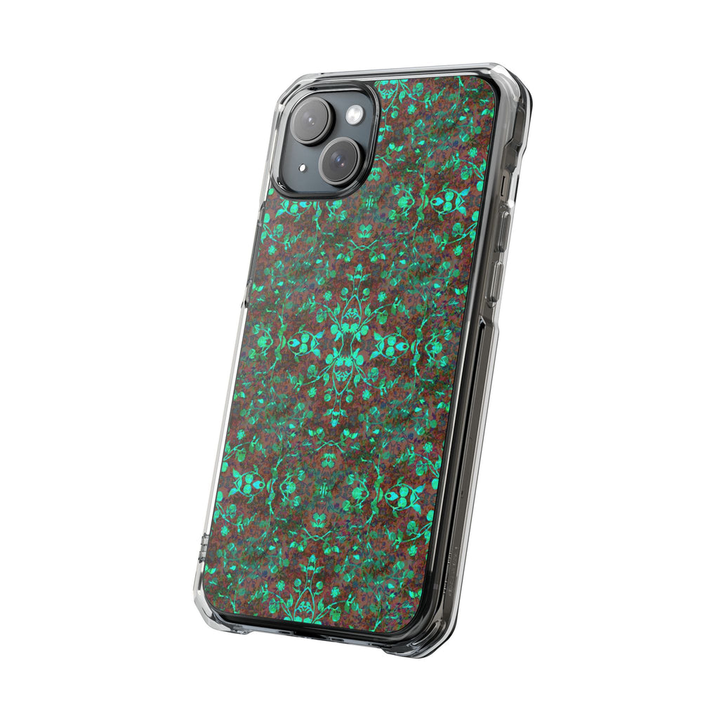 iPhone 15 Magnetic Clear Impact Case - Hidden Weave Series No.29