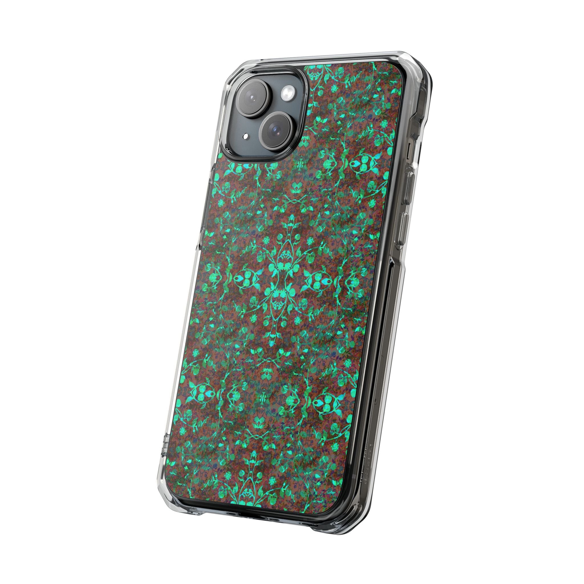 iPhone 15 Magnetic Clear Impact Case - Hidden Weave Series No.29