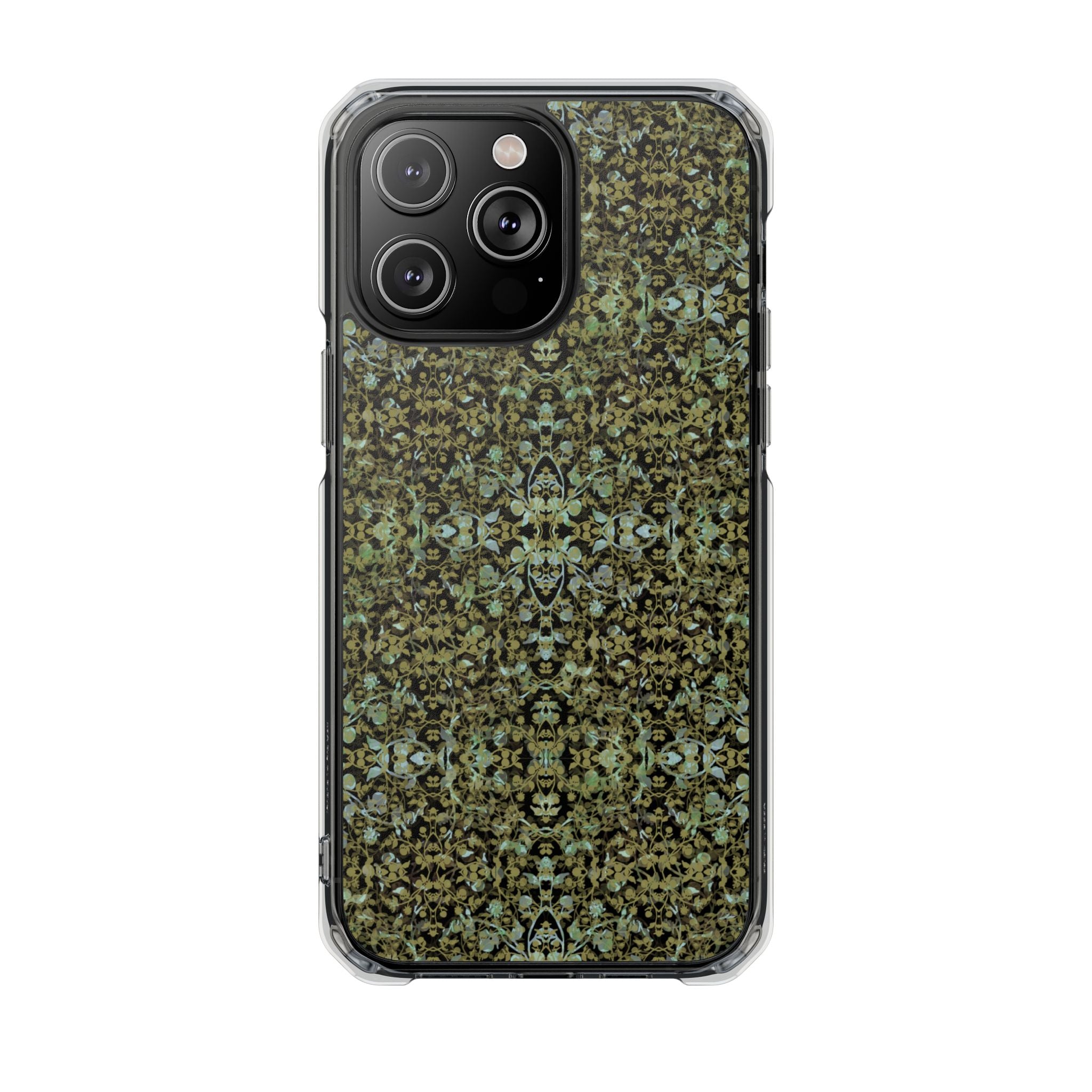 iPhone 14 Magnetic Clear Impact Case - Hidden Weave Series No.4