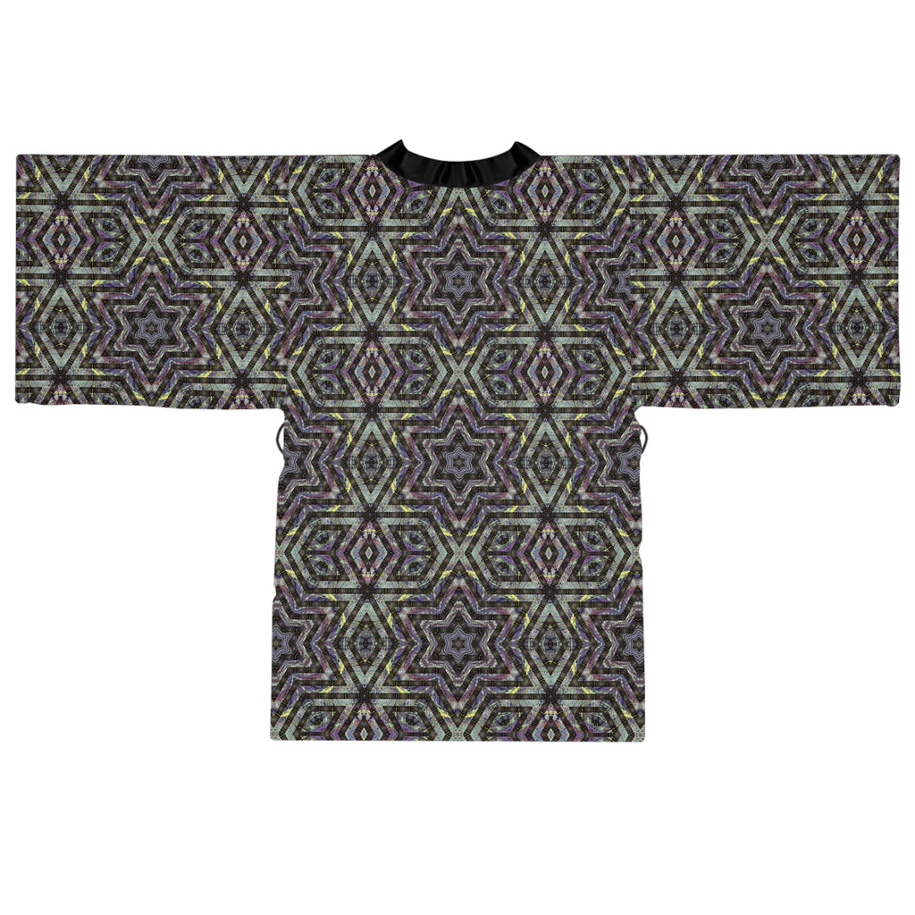 Long Sleeve Kimono Robe - P5 Kaleidoscopic No.1