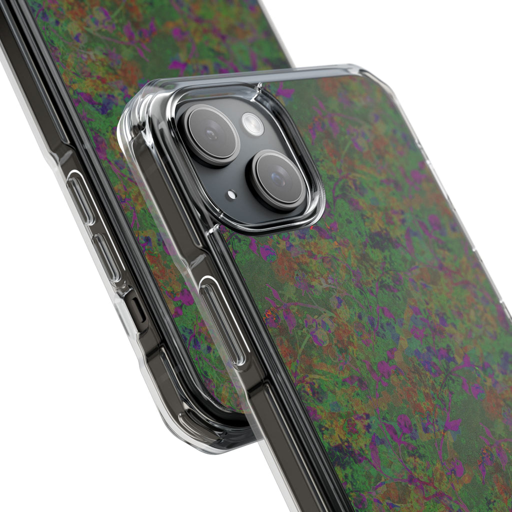 iPhone 15 Magnetic Clear Impact Case - Hidden Weave Series V3 No.24