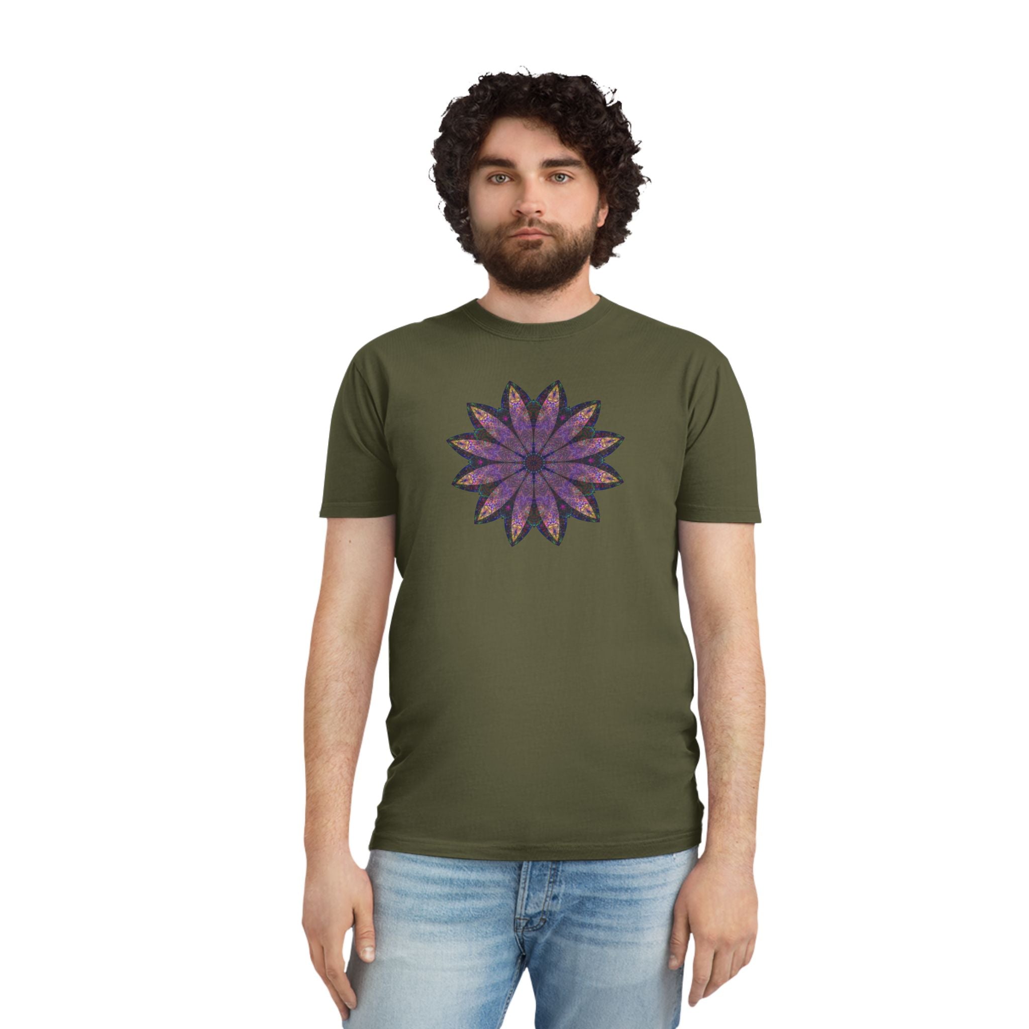 Unisex Faded Shirt - Love Light Mandalas No.24