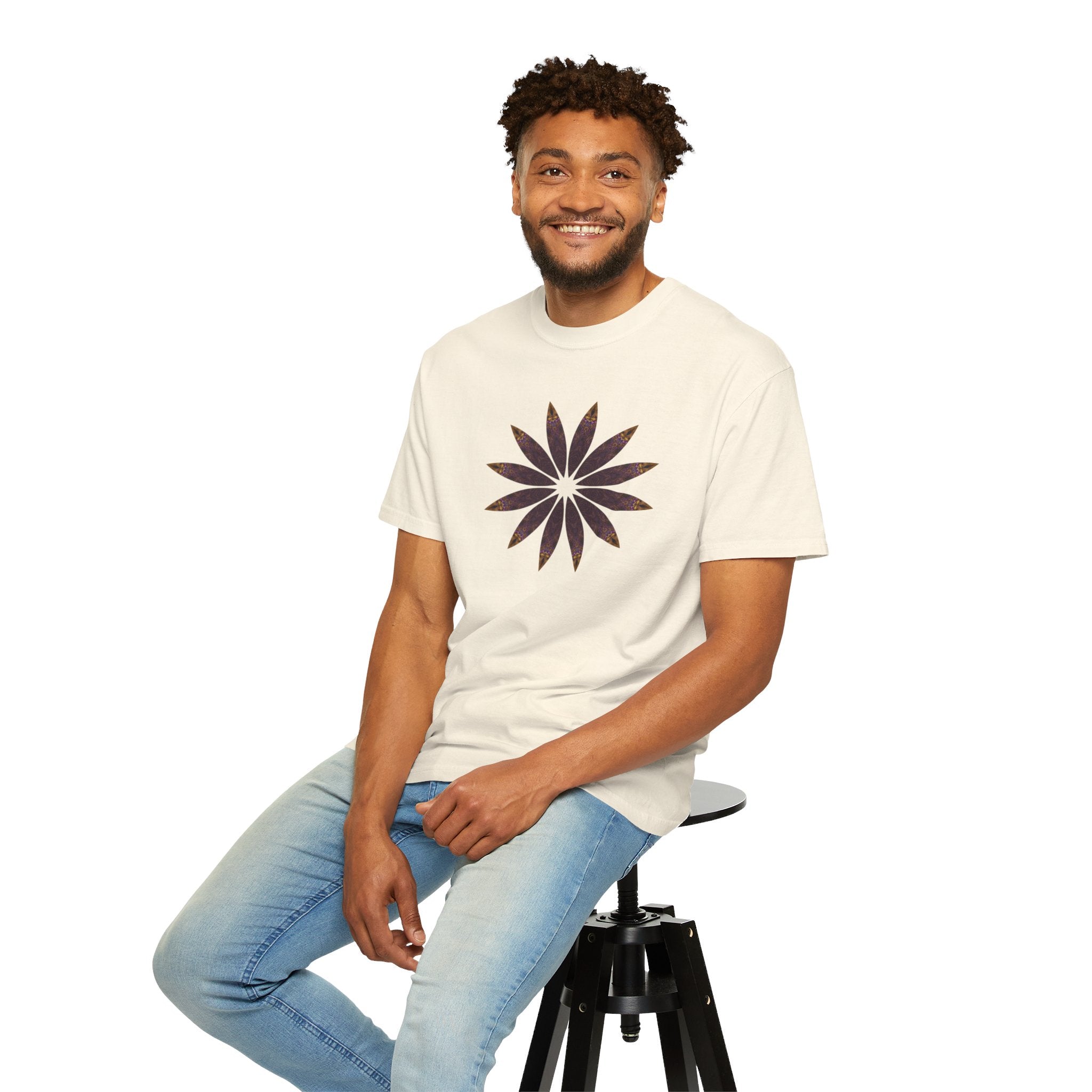 Unisex Garment-Dyed T-shirt - Love Light Mandalas No.2