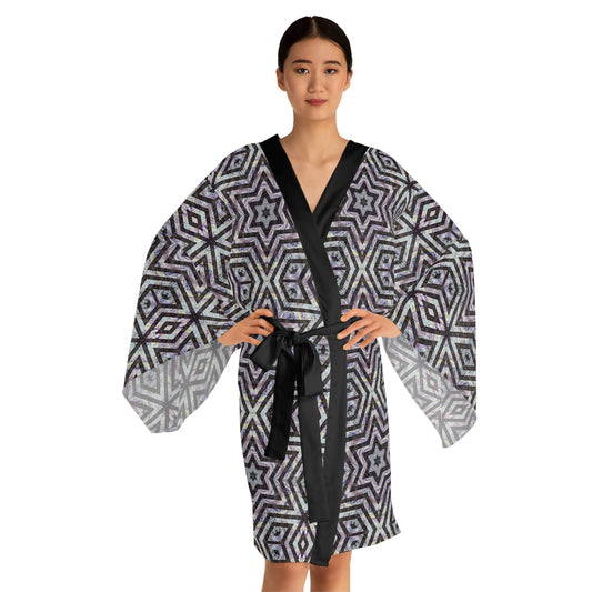 Long Sleeve Kimono Robe - P5 Kaleidoscopic No.20