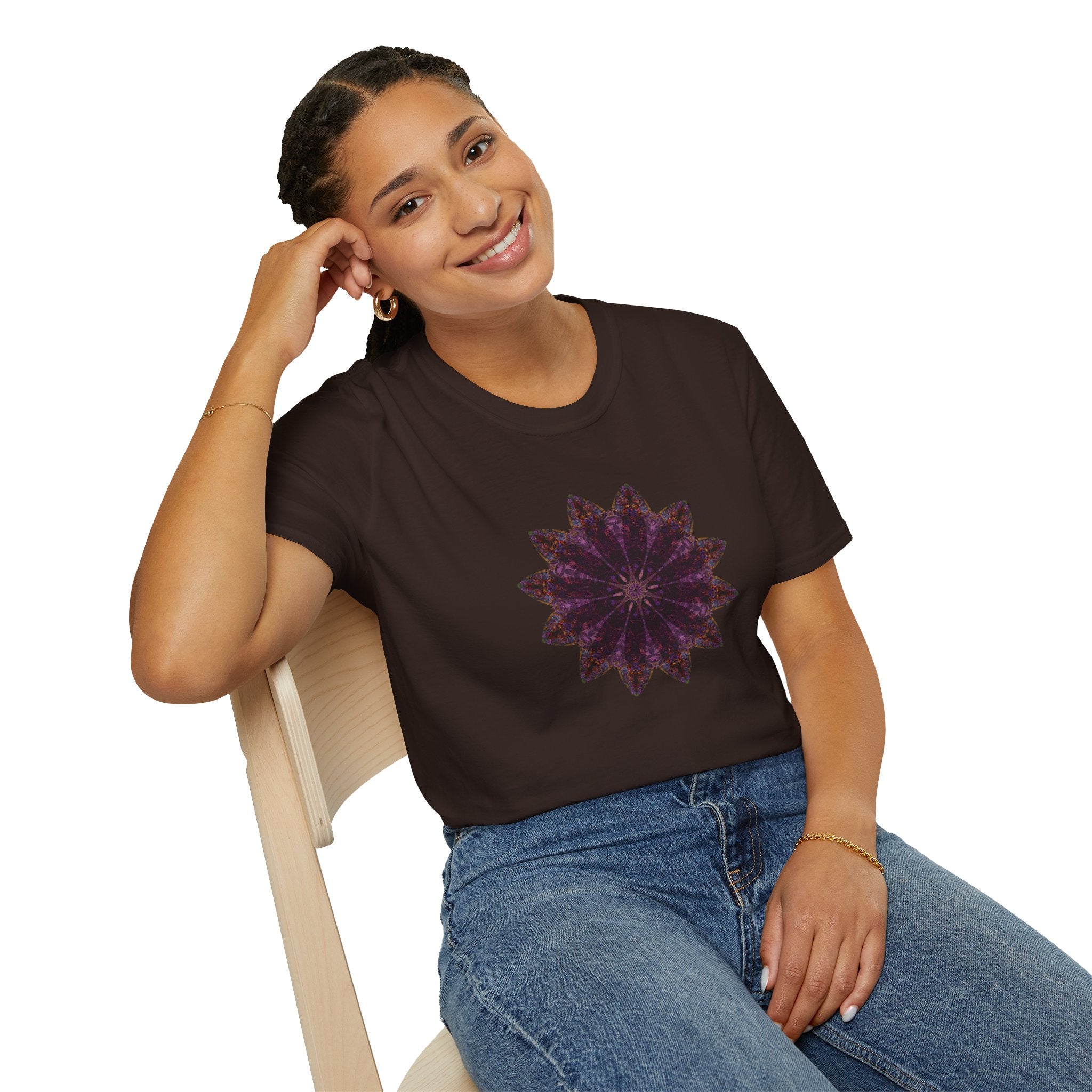 Unisex Softstyle T-Shirt - Love Light Mandalas No.15
