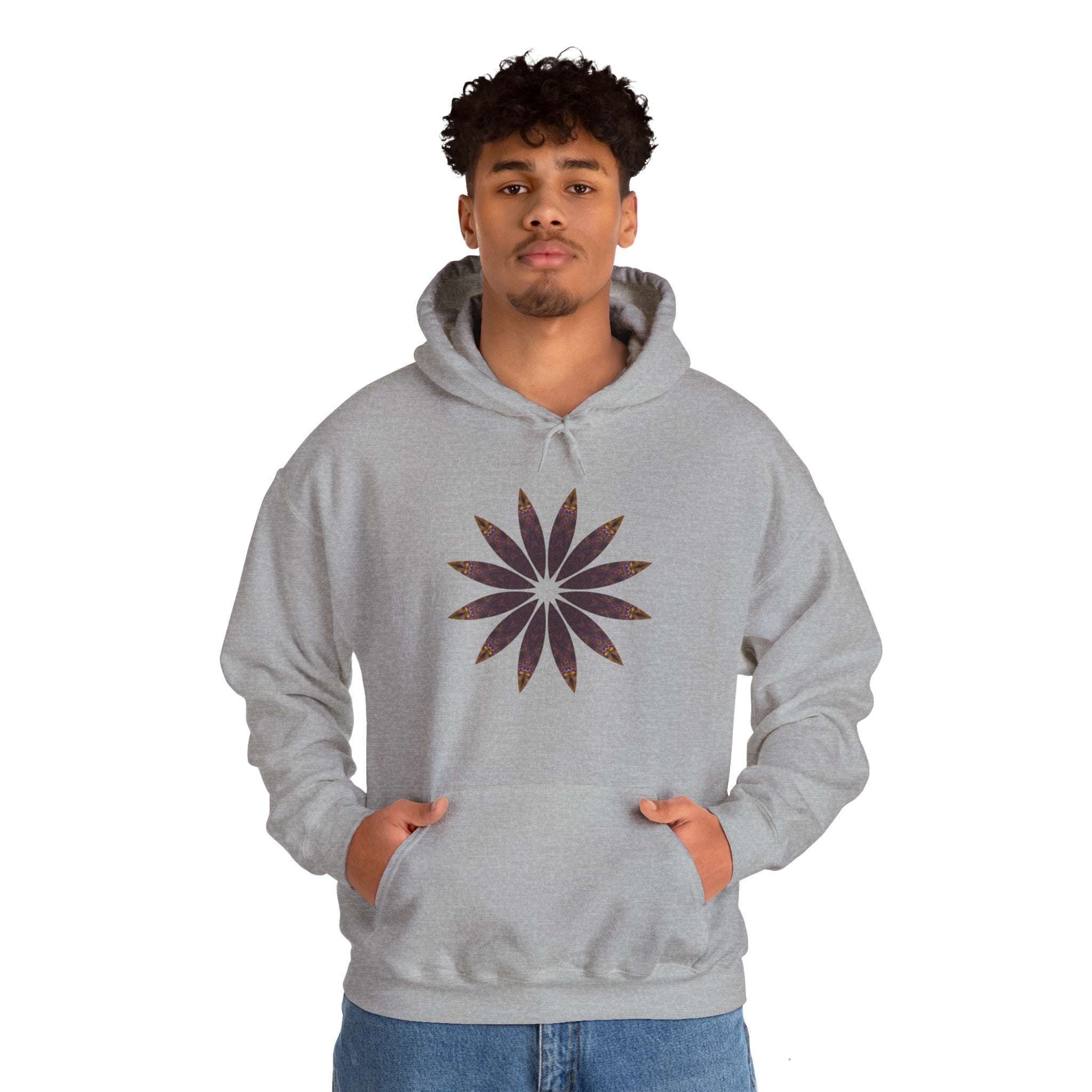 Unisex Heavy Blend™ Hooded Sweatshirt - Love Light Mandalas No.2